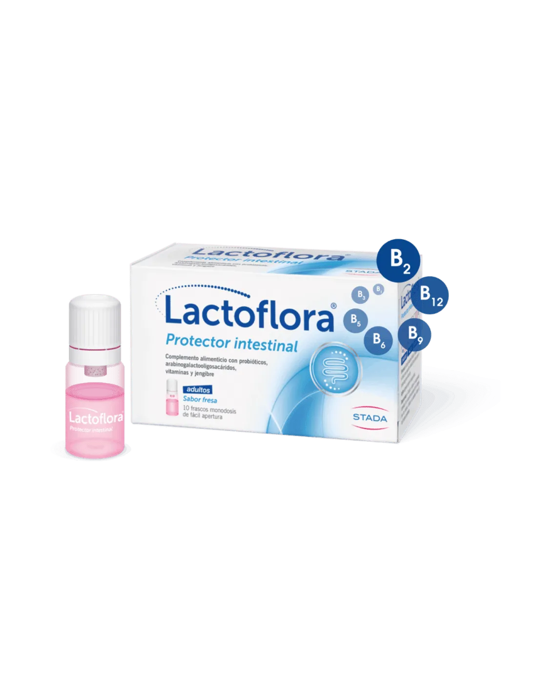 Lactoflora Protector Intestinal Adultos 10 Frascos Monodosis Sabor Fresa