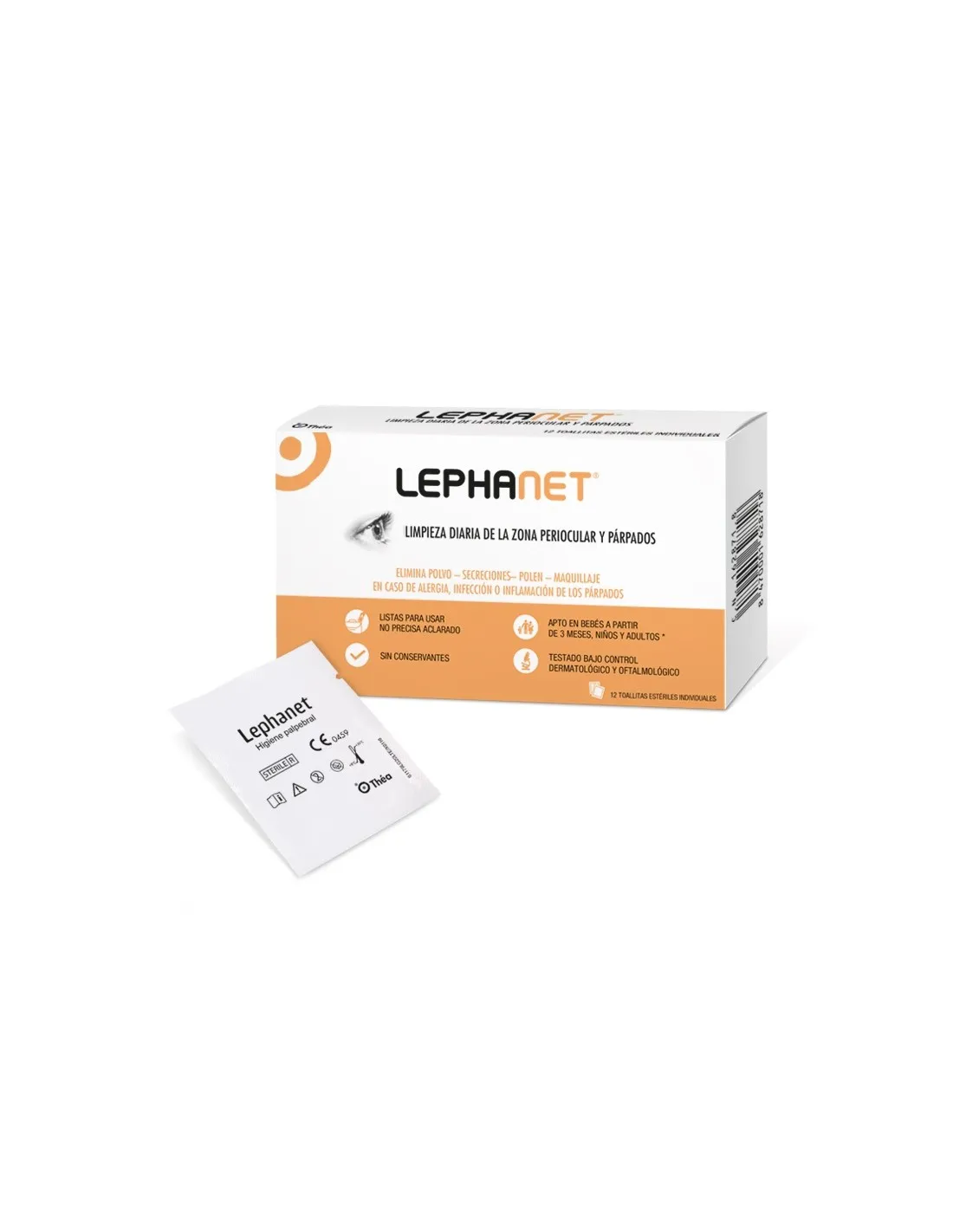 LEPHANET Toallitas Higiene Párpados 12 Unidades