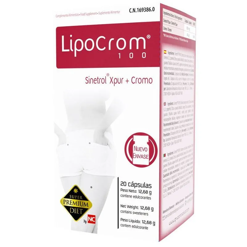 Lipocrom 100 Super Premium Diet 20 Cápsulas