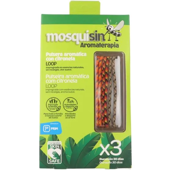 Pulsera Antimosquitos MosquiSin Loop 3 Uds.