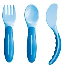 Mam Set Cubiertos 3 unidades Azul