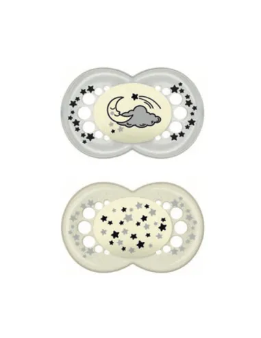 MAM CHUPE SILICON ORIGINAL NIGHT + 6M VERDE 2UND