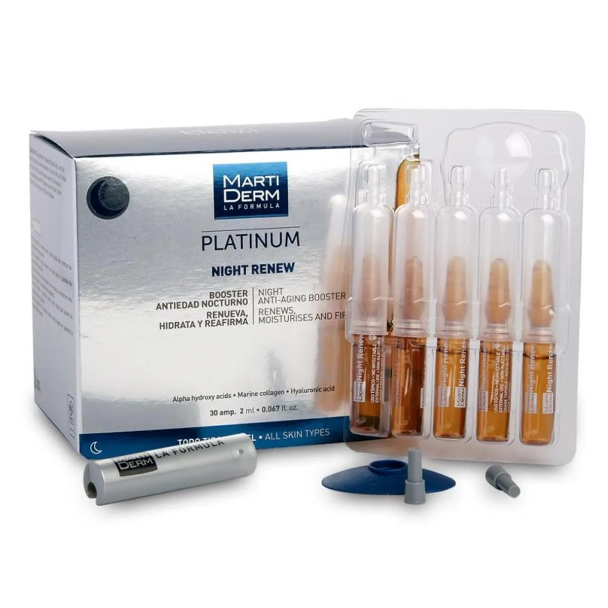 Martiderm Platinum Night Renew 30 ampollas