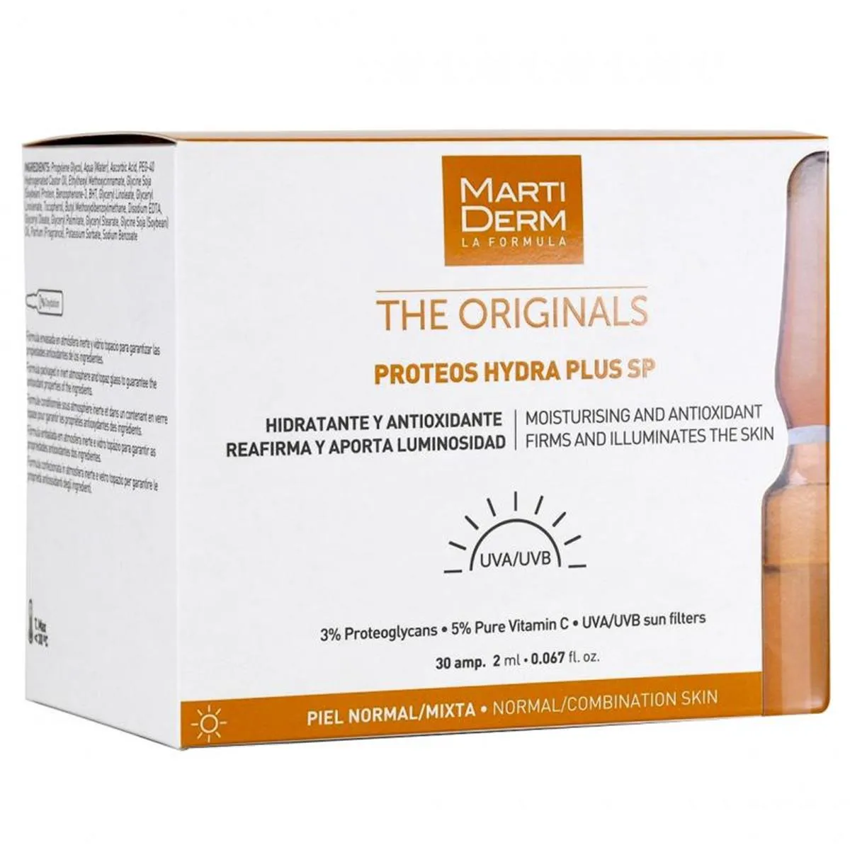 Martiderm Ampollas Proteos Hydra Plus SP 30 Unidades