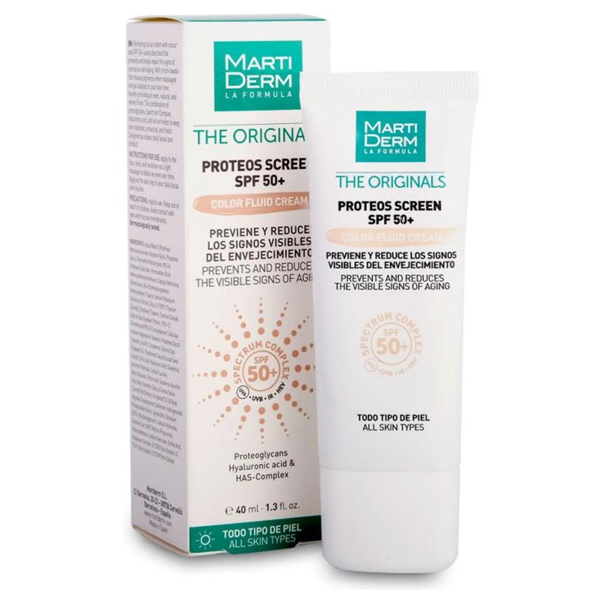 Martiderm The Originals Proteos Screen SPF50+ Color 40ml