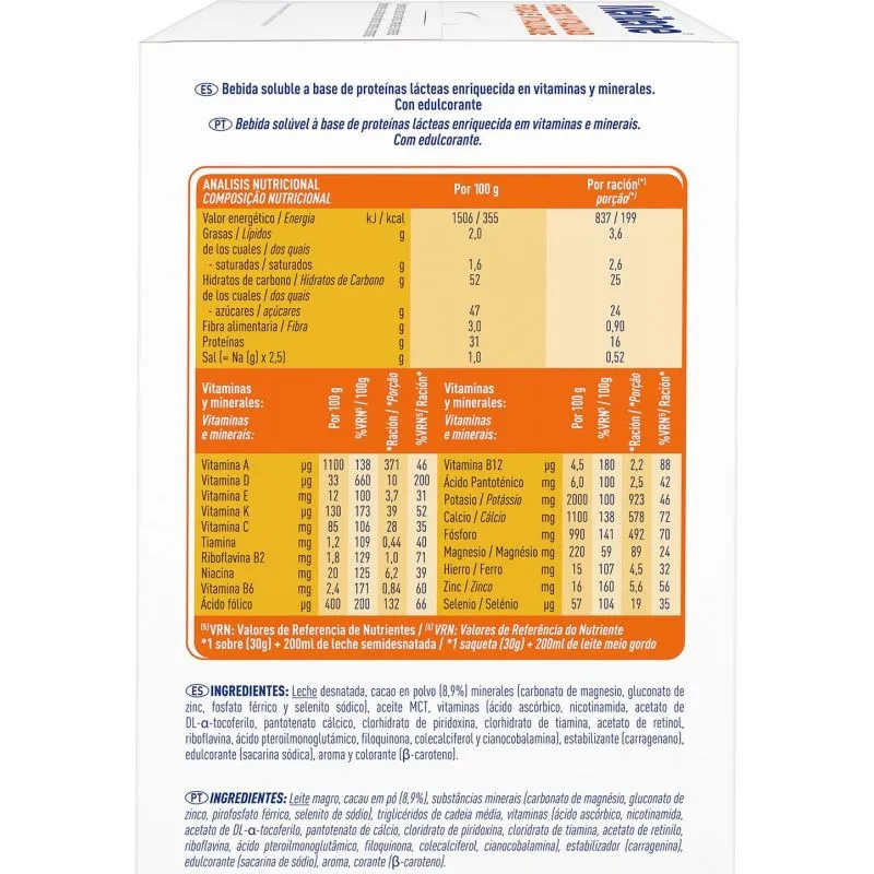 Meritene Fuerza y Vitalidad Sabor Vainilla 30 Sobres