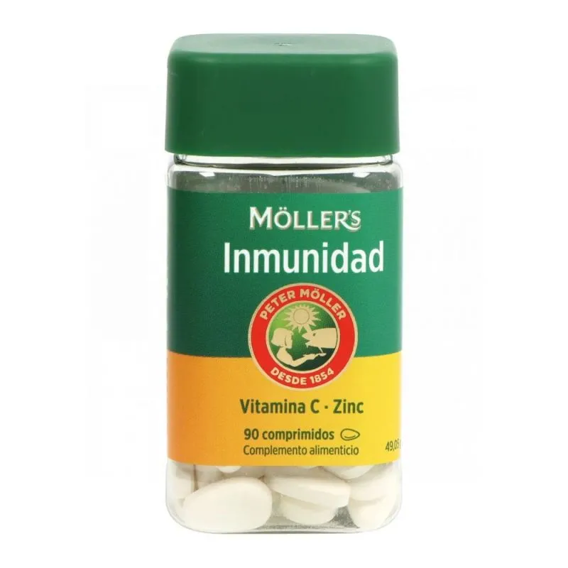 Mollers Inmunidad Vitamina C Y Zinc 90 Comprimidos