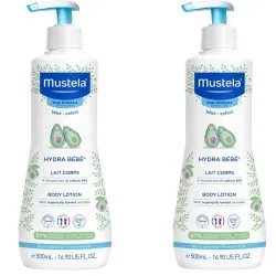 Mustela Hydra Bebe Cuerpo 500 ml + 500 ml Duplo Promoción