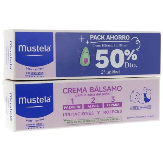 Mustela Duplo Crema Bálsamo  2x100 gr
