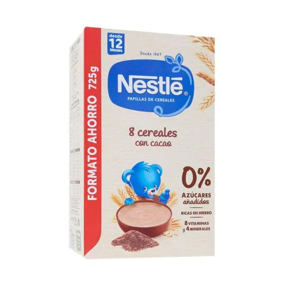 Nestlé Papillas 8 Cereales con Cacao