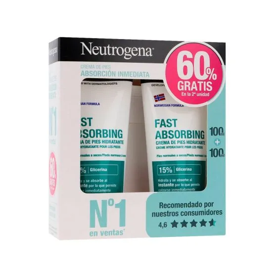 Neutrogena Duplo Crema Pies Absorción Inmediata