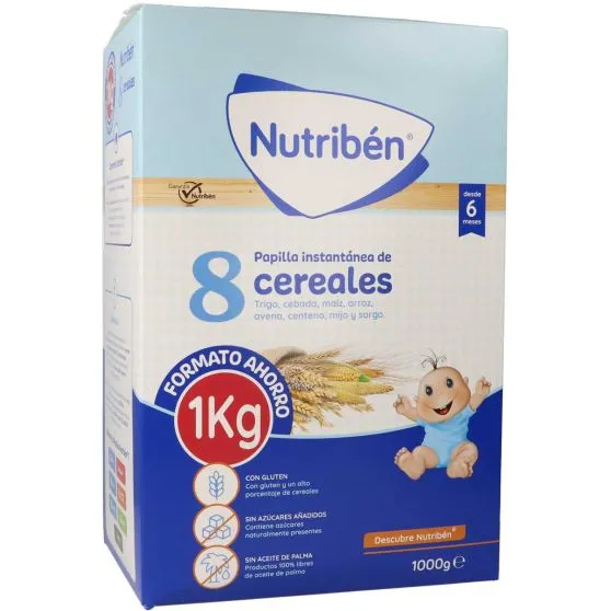 Nutriben Papilla instantánea 8 Cereales 1 kg