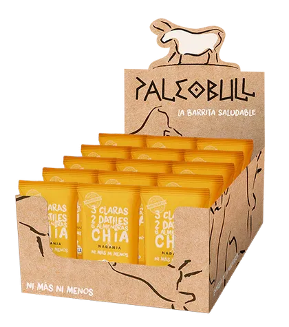 PALEOBULL barritas naranja caja 15ud.