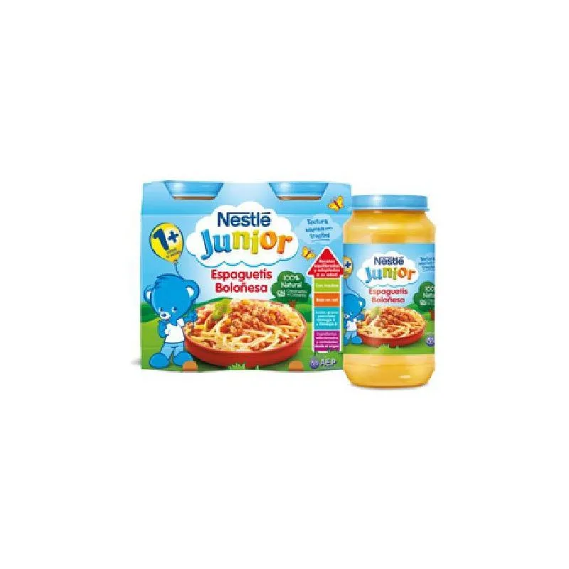 Nestlé Junio Espaguetis Boloñesa 200gr 2uds
