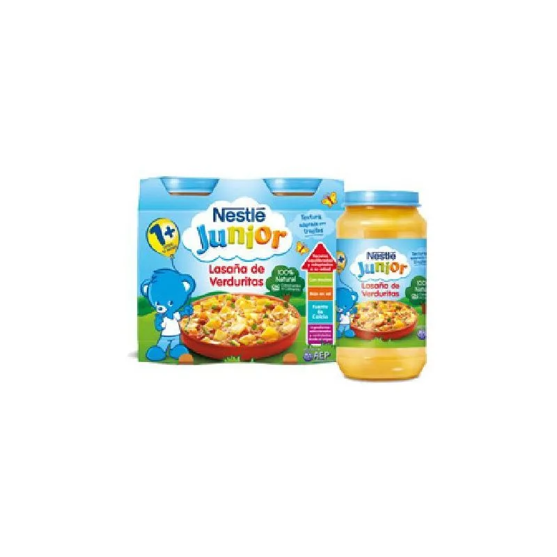 Nestlé Junior Lasaña de Verduritas 2uds X 200gr