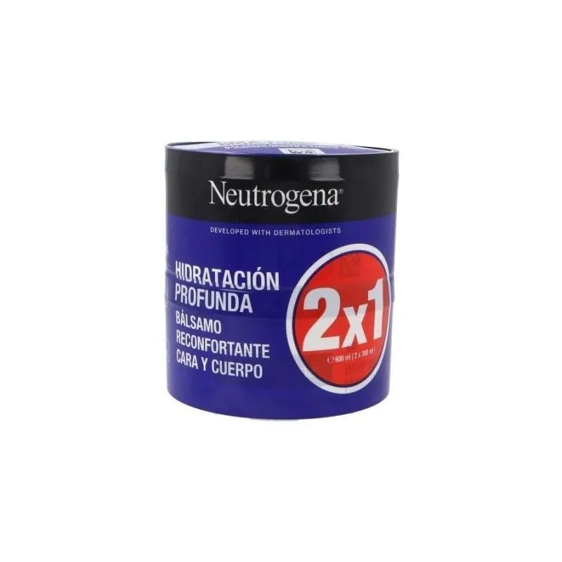 Neutrogena Hidratación Profunda Bálsamo Reconfortante Cara y Cuello 2 x 300ml