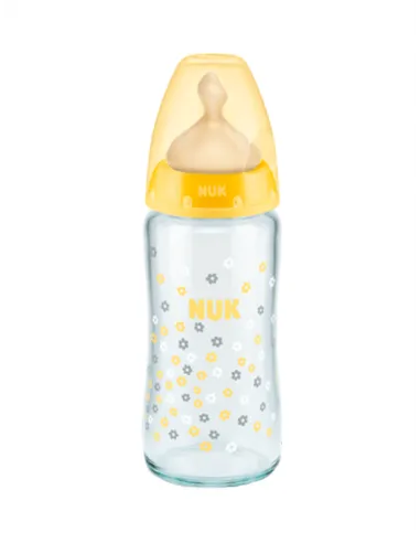 NUK BIBERON CRISTAL LATEX BOCA ANCHA T1 M 240ML