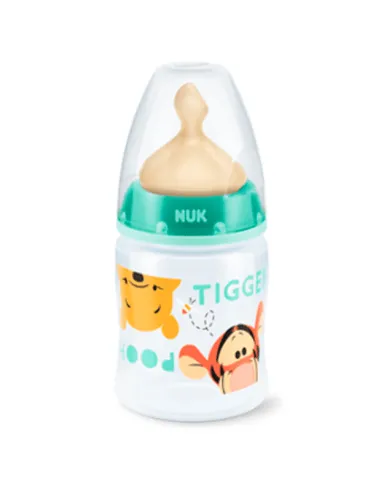 NUK BIBERÓN LÁTEX BOCA ANCHA T1 M WINNIE 150 ML