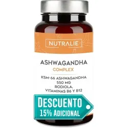 Nutralie Ashwagandha Con B6 + B12 Y Rodiola Ansiedad 60 Cápsulas