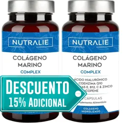Nutralie Colágeno Marino Complex Ácido Hialurónico Piel 60 Cápsulas + 60 Cápsulas Duplo Promocion