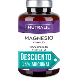 Nutralie Magnesio Complex Bisglicinato Y Citrato 120 Cápsulas