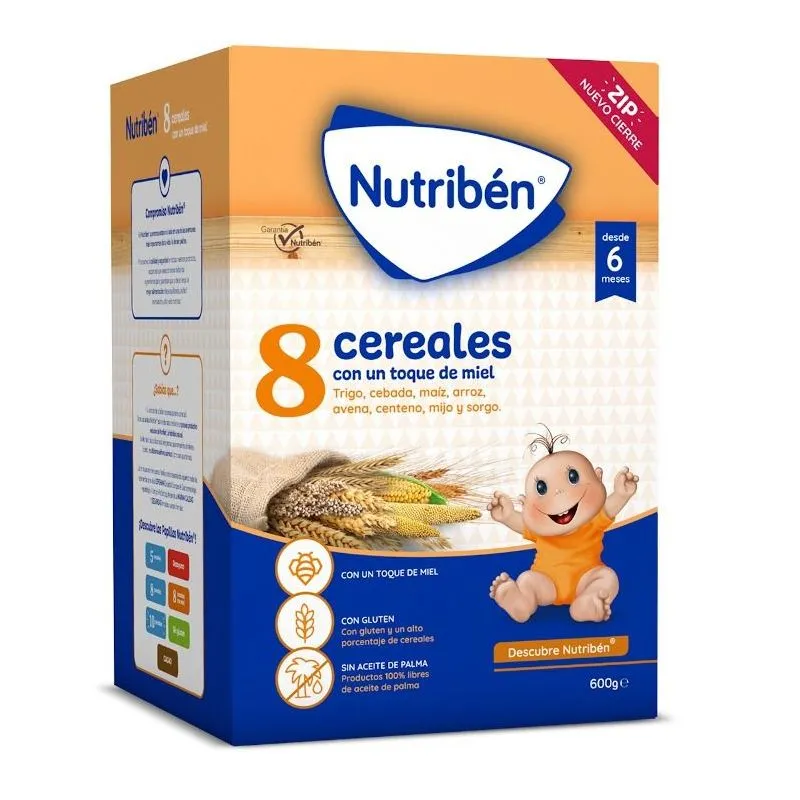 Nutribén 8 Cereales Con Un Toque De Miel 600 gr