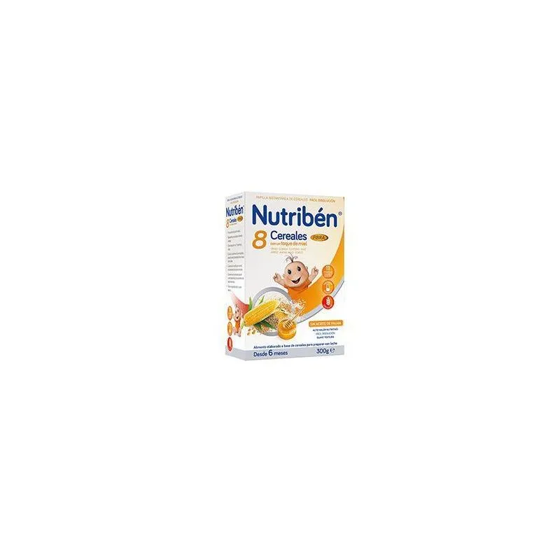 Nutribén Papilla 8 Cereales Con Un Toque De Miel Fibra 300 gr