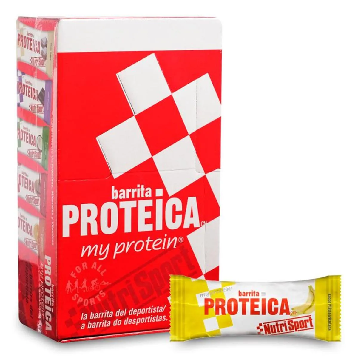 NutriSport Barrita Proteica Plátano 24 unidades