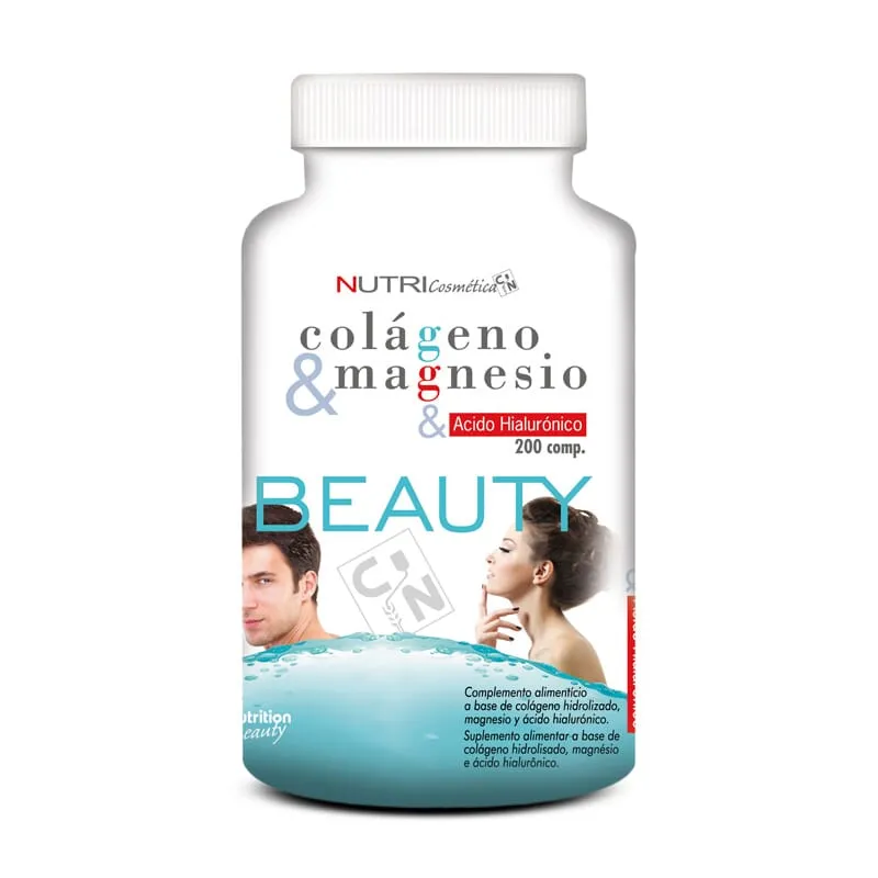 BEAUTY COLAGENO & MAGNESIO & ACIDO HIALURONICO 200 Tabs