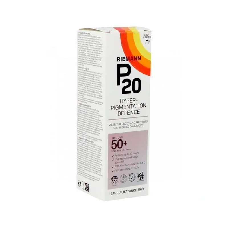 P20 Hyperpigmentation Defence 50+ Protección Solar Antimanchas 50 ml