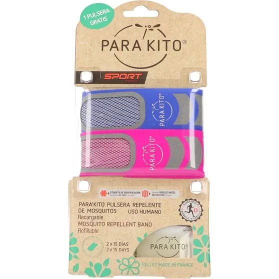 Para Kito Pack Pulsera Repelente de Mosquitos Sport + 1 de Regalo