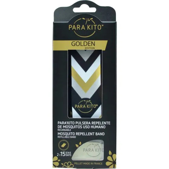 Para Kito Pulsera Repelente de Mosquitos Gold