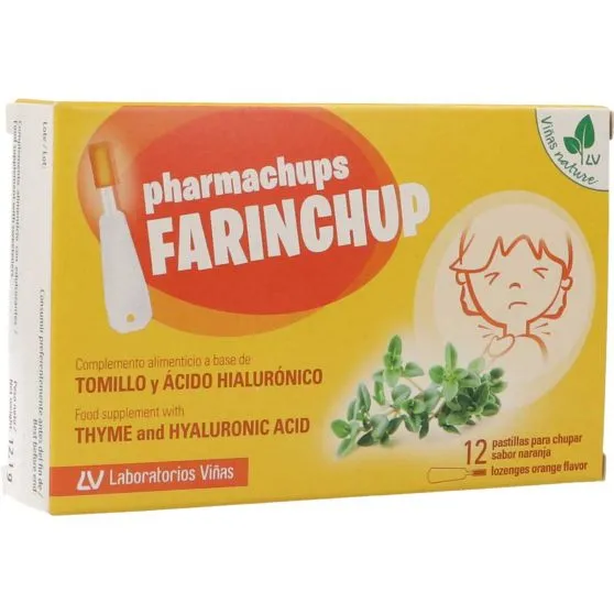 Pharmachups Farinchup palitos de chupar para la garganta