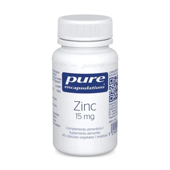 Pure Encapsulations Zinc 15mg 60 cápsulas