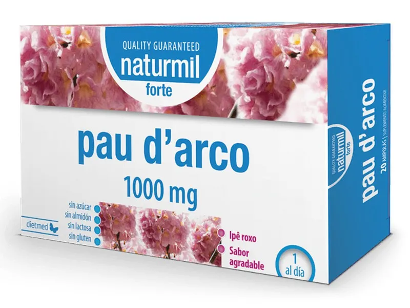Pau D'Arco Forte 1000 Mg (20 amp) Naturmil - Dietmed
