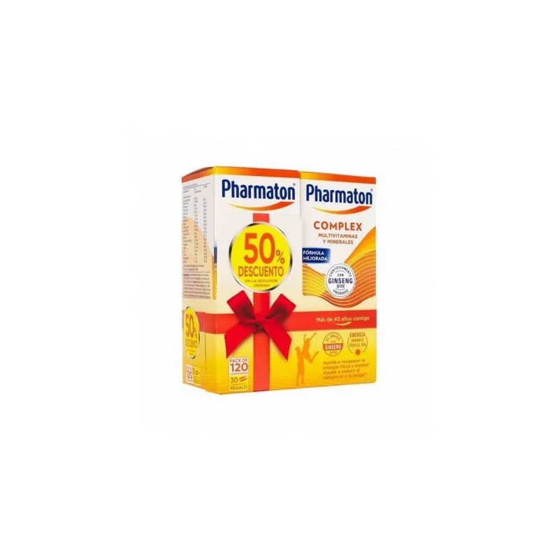 Pharmaton Complex 2 Envases De 60 Comprimidos Al 50% Descuento