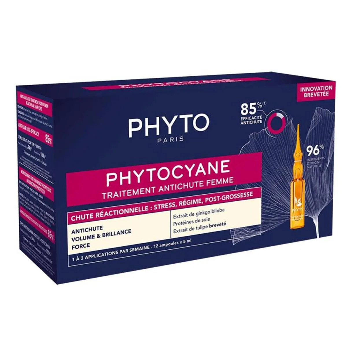 Phyto Phytocyane Tratamiento Anticaida Mujer Caída Reaccional Ampolllas 12x5ml