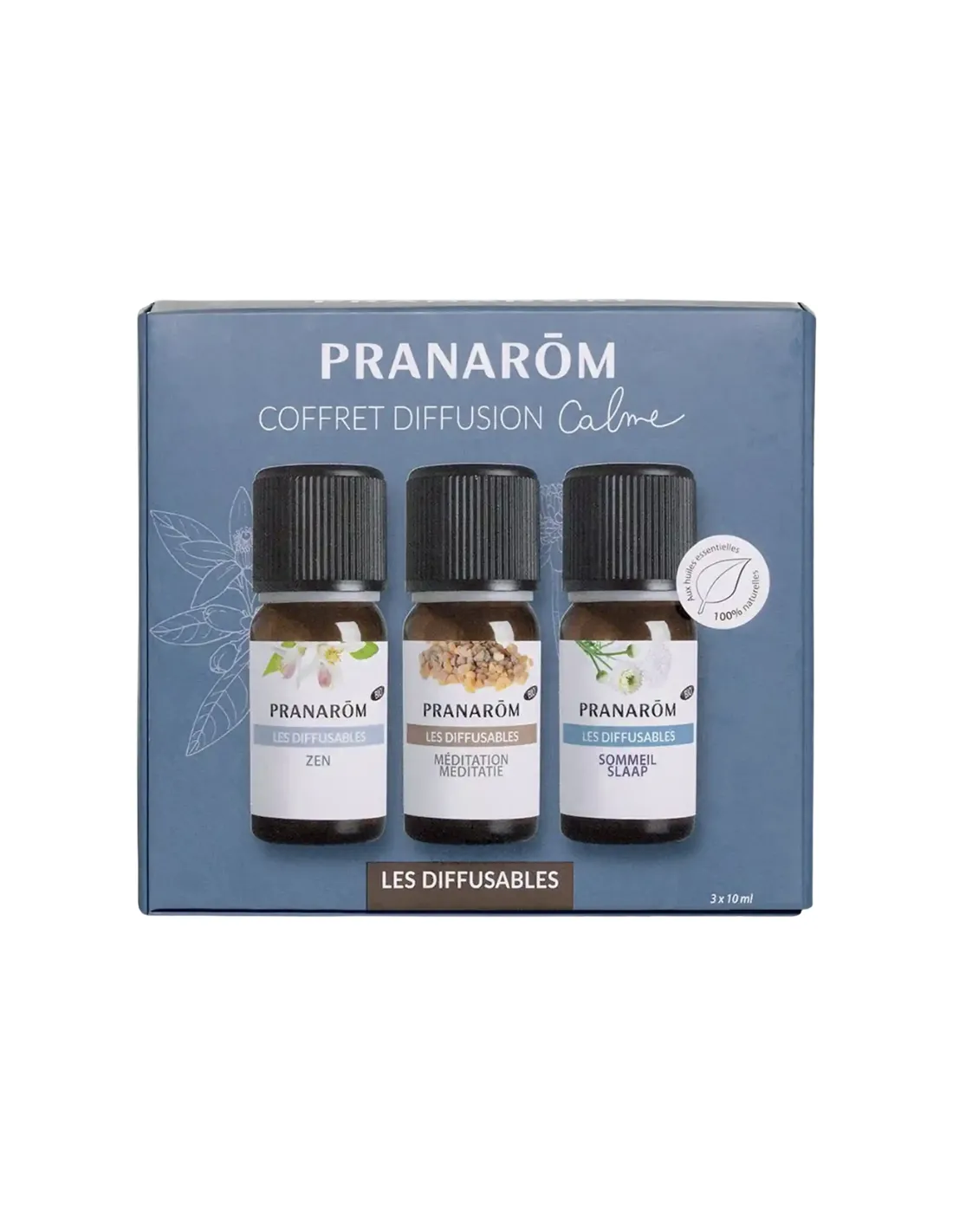 PRANAROM Cofre Difusión Calma Aceites Esenciales 3x10 ml