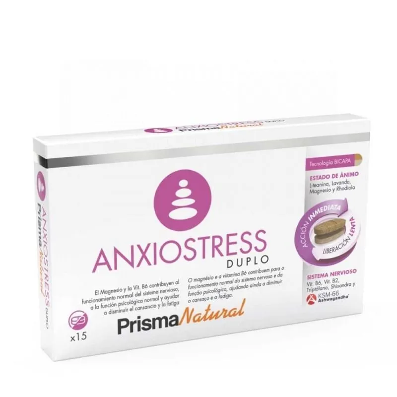 Prisma Natural Anxiostress Duplo 15 Comprimidos