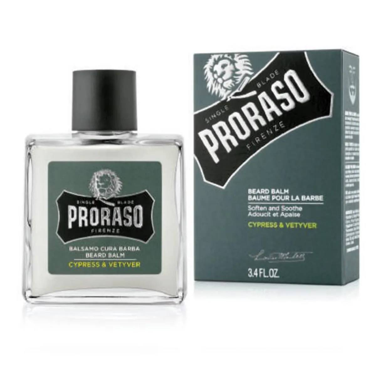 Proraso Bálsamo para Barba Cuidado de la Barba 100ml (Línea Cypress & Vetyver)
