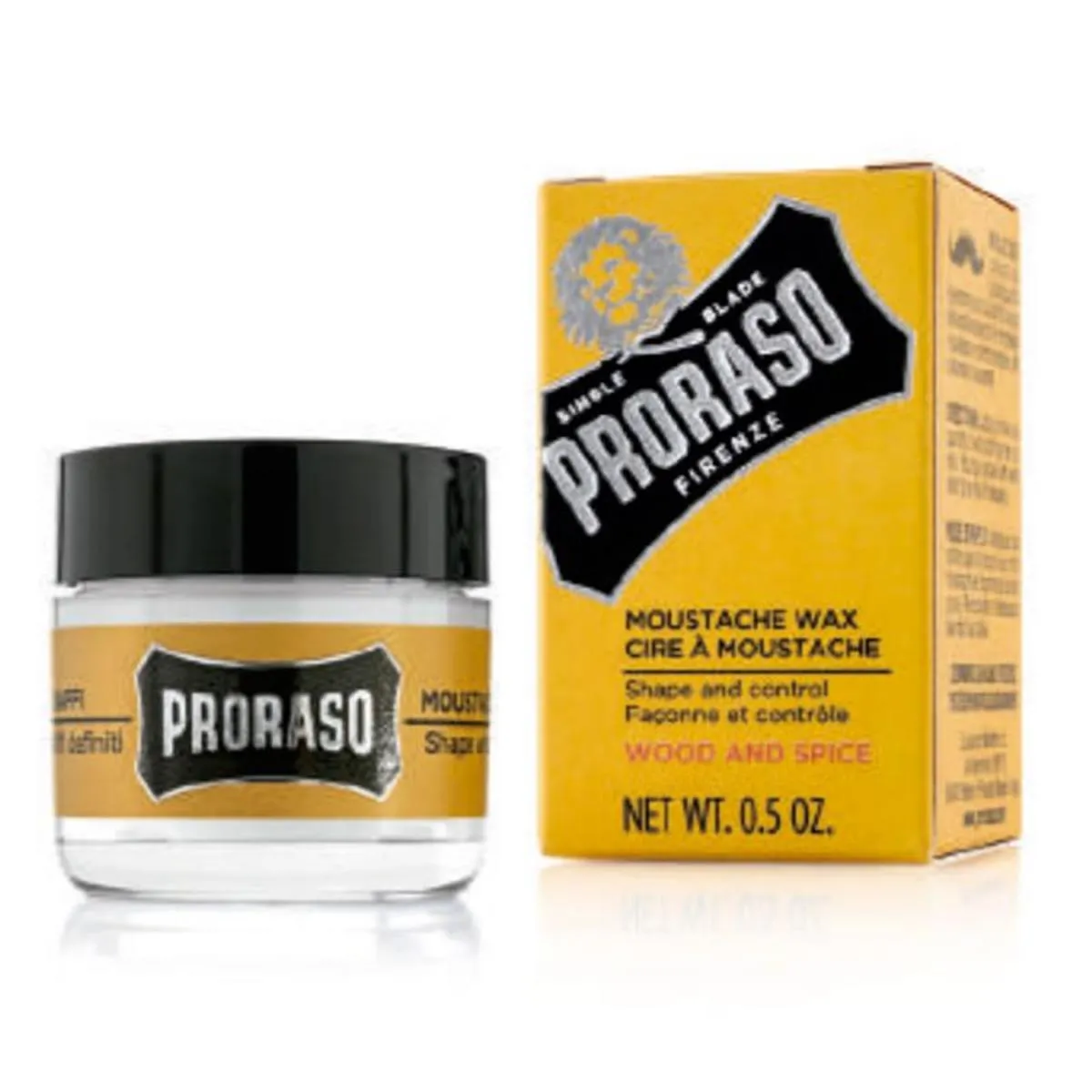 Proraso Cera para Bigote Cuidado de la Barba 15ml (Línea Wood & Spice)