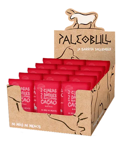 PALEOBULL barritas cacao caja 15ud.