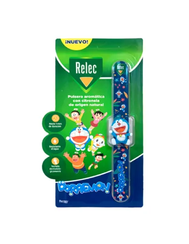 RELEC PULSERA AROMATICA 1 UNIDAD DORAEMON