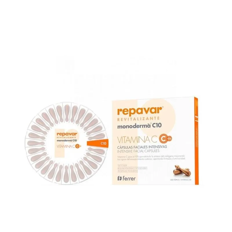 Repavar Monoderma C10 Revitalizante 28 Cápsulas