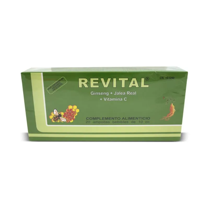 REVITAL GINSENG + JALEA REAL + VITAMINA C 20 x 10ml