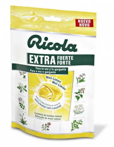 RICOLA CARAMELOS EXTRA FUERTE MIEL-LIMÓN