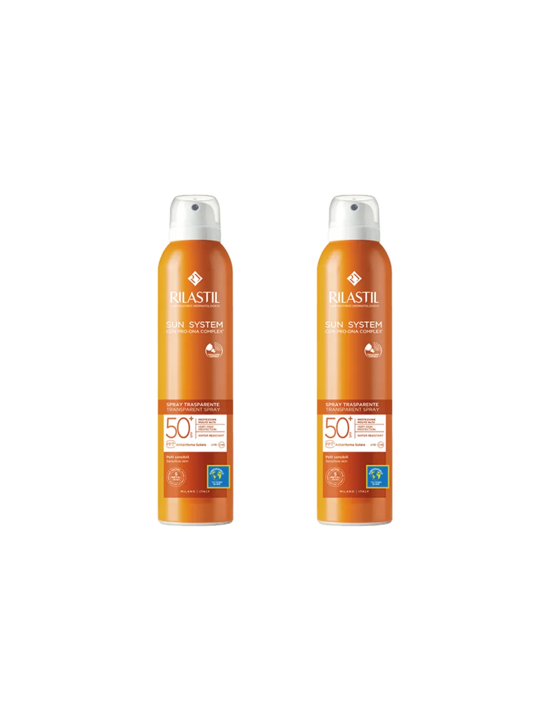 Rilastil Duplo Sun System Spray Transparente SPF50+ 2x200 ml