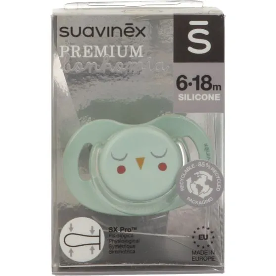 Suavinex Chupete Premiun Silicona 6-18 meses Diferentes Colores
