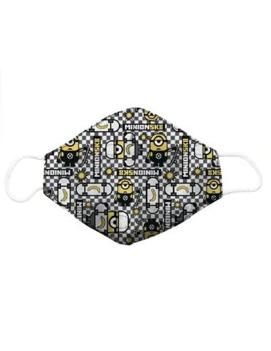 SAFEBOW MASCARILLA HIGIÉNICA INFANTIL TALLA M MINIONS 1 UNIDAD