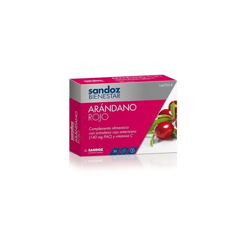 Sandoz Bienestar Arándano Rojo 30 Cápsulas